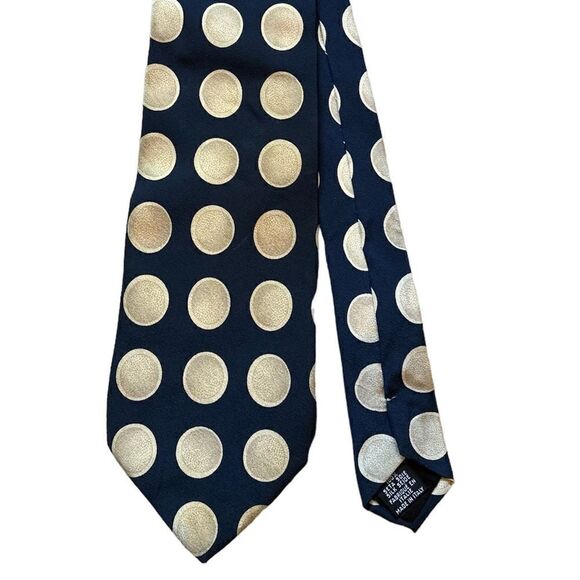 Hugo Boss 100% Silk Tie Polka dot Made In Italy - Picture 3 of 6